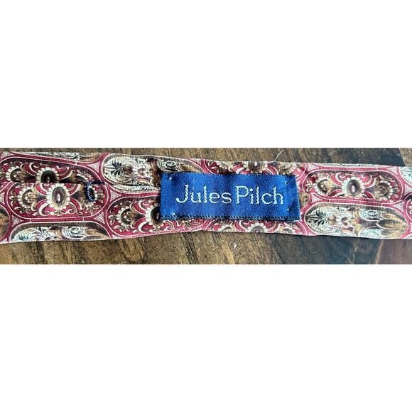 Guy Laroche Paris Monsieur All Silk Men's Tie Jules Pilch Designer‎ Made In USA - Picture 6 of 7